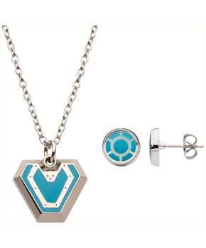 Marvel Black Panther: Wakanda Forever 2-Piece Ironheart Necklace and Earring Set