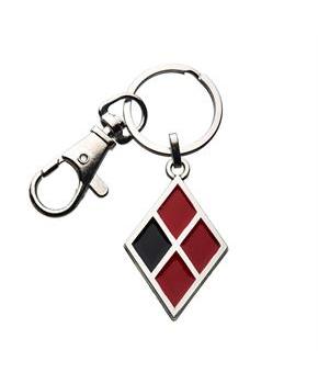 Birds of Prey Harley Quinn Diamond Logo Enamel Keychain