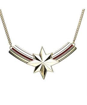Marvel Captain Marvel Logo Curb Chain Necklace