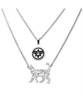 Marvel Captain Marvel Goose Silver 2 Tiered Pendant Necklace