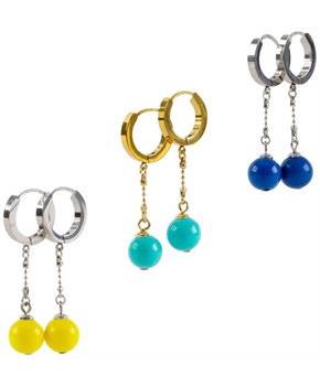 Dragon Ball Z Potara Fusion Stainless Steel Earrings Replica | Set of 3