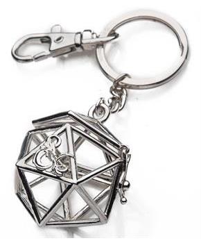 Dungeons & Dragons Magnetic Cage Dice Holder Keychain