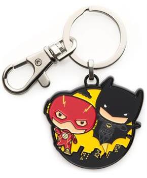 DC Comics The Flash and Batman Chibi Keychain