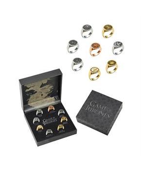 Game of Thrones House Sigil Ring Set | 8 Adjustable Rings
