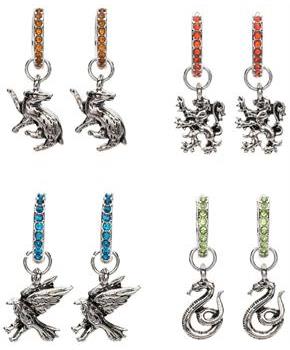 Harry Potter Houses 4-Piece Loop Earring Set