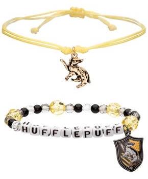 Harry Potter House Hufflepuff 2-Piece Bracelet Set