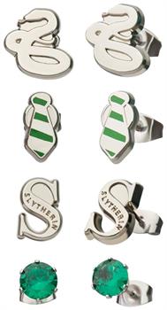 Harry Potter House Slytherin 4-Piece Stud Earring Set