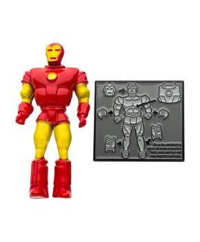 Marvel 80 Years Retro Action Figure Enamel Pin Set | Iron Man