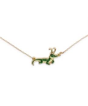 Marvel Studios Loki Alligator Pendant Necklace with Gold Chain