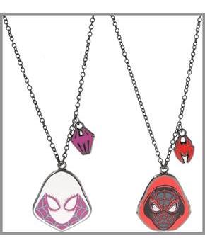 Marvel Miles Morales and Spider-Gwen Bestie Pendant Necklace Set