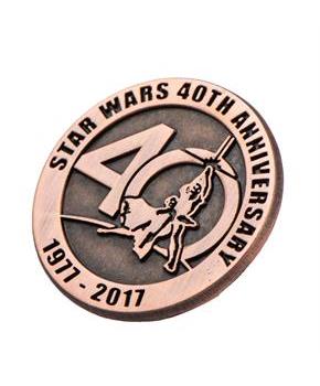 Star Wars 40th Anniversary Collectible Bronze Pin, SDCC '17 Exclusive