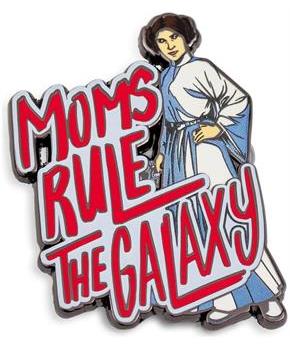 Star Wars Princess Leia "Moms Rule The Galaxy" Enamel Pin
