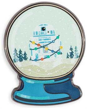 Star Wars R2-D2 Holiday Winter Snow Globe Enamel Pin