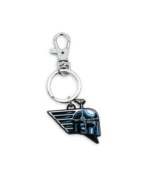 Star Wars: Book of Boba Fett Chrome Helmet Pendant Keychain | Toynk Exclusive