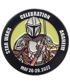 Star Wars: The Mandalorian Din Djarin and Grogu Enamel Pin | SWC 2022 Exclusive