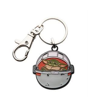 Star Wars The Mandalorian The Child In Carriage Enamel Keychain