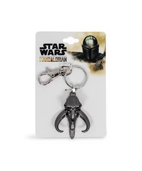 Star Wars Mandalorian Mythosaur Logo 3D Flat Back Heavy Duty Metal Car Keychain