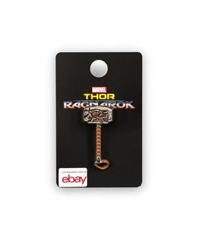 OFFICIAL Thor Ragnarok Cracked Mjolnir Hammer | Enamel Collector Pin | 1.5" Tall