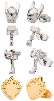 Marvel Thor: Love and Thunder 4-Piece Stud Earring Set