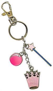 The Wizard of Oz Glinda Multi-Charm Enamel Keychain