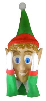 Scary Peeper Santa's Helper Decoration