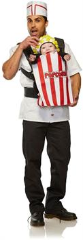 Movie Usher & Popcorn Adult & Infant Carrier Costume | One Size