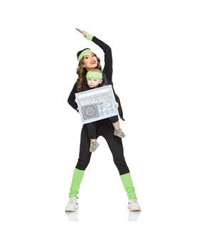 Gym Instructor & Boombox Baby & Me Costume