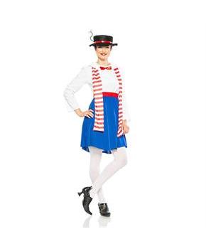 English Nanny Poppins Adult Costume