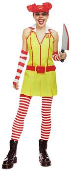 Evil Fast Food Clown Adult Costume
