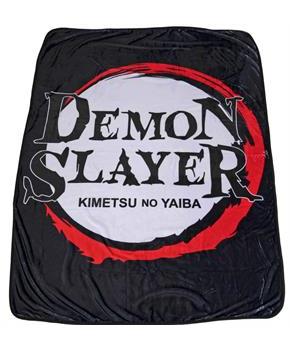 Demon Slayer Logo Lightweight Fleece Throw Blanket | 45 x 60 Inches