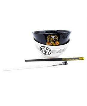 The Karate Kid Cobra Kai and Miyagi-Do 18-Ounce Ramen Bowl Set with Chopsticks