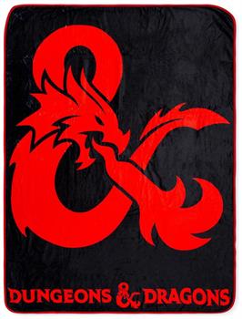 Dungeons & Dragons Logo Fleece Throw Blanket | 45 x 60 Inches