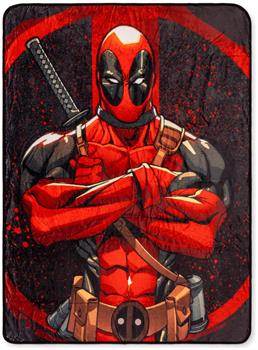Marvel Deadpool Arms Crossed Fleece Throw Blanket | 45 x 60 Inches