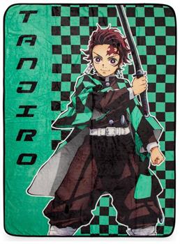 Demon Slayer Tanjiro Kamado Haori Fleece Throw Blanket | 45 x 60 Inches