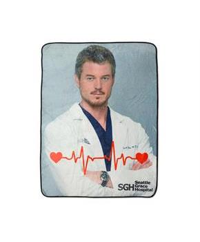 Grey's Anatomy McSteamy Fleece Throw Blanket | 45 x 60 Inches