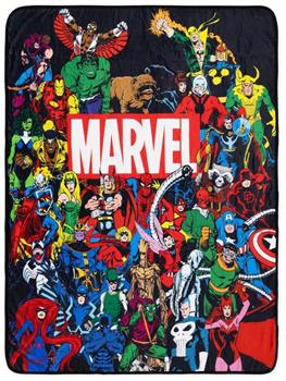 Marvel Comics Superheroes Fleece Throw Blanket | 45 x 60 Inches