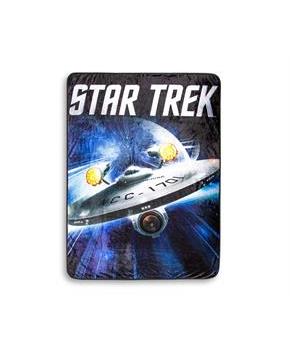 Star Trek USS Enterprise Fleece Throw Blanket | 45 x 60 Inches