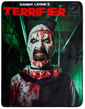 Terrifier 2 Art the Clown Fleece Throw Blanket | 45 x 60 Inches