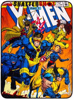 Marvel Comics X-Men Comic Book Cover Fleece Throw Blanket | 45 x 60 Inches