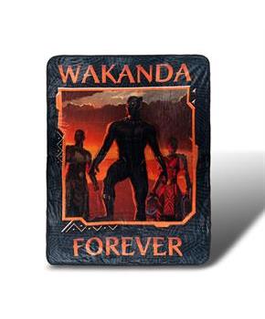 Black Panther Wakanda Forever Lightweight Fleece Throw Blanket | 45 x 60 inches
