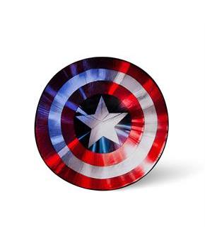 Marvel Captain America Shield Oversized Fleece Sherpa Throw Blanket | 72 Inches