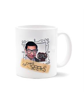 Mr. Bean and Teddy "The Original Geeks" Ceramic Mug | Holds 11 Ounces