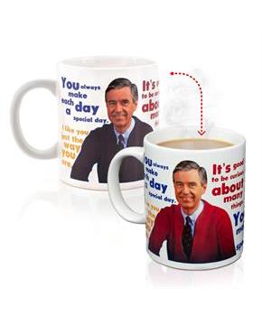 Mister Rogers Sweater Changing Mug | Sweater Changes With Heat | Holds 16 Ounces