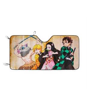 Demon Slayer Characters Accordion Sunshade for Car Windshield | 64 x 32 Inches