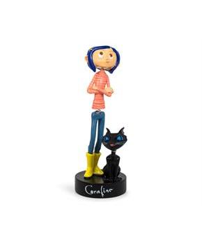 Coraline with Cat PVC Bobble Figure | 6.5 Inches Tall