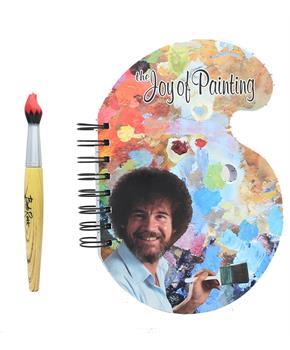 Bob Ross "The Joy of Painting" Paint Palette Journal & Brush Pen