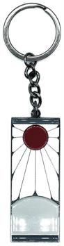 Demon Slayer Tanjiro Kamado Hanafuda Metal Pendant Keychain