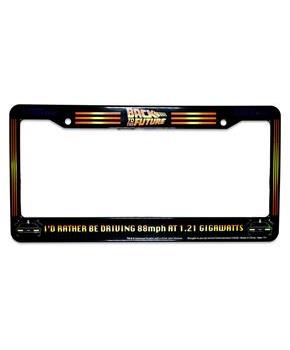 Back To The Future "I'd Rather Be Driving 88mph" License Plate Frame