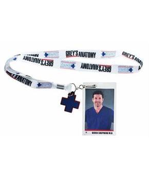 Greys Anatomy Derek Shepherd Lanyard w/ Charm