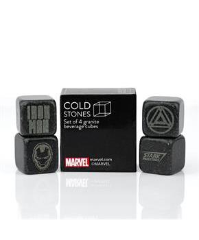 Marvel Iron Man Cold Stones, Set of 4 Granite Beverage Cubes